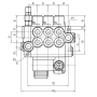 ROZDZIELACZ HYDRAULICZNY 3 SEKCJE 40L NA JOYSTICK